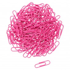Tupalizy 180PCS Colored Paperclips Metal Bookmark Memo Note Paper Clip, 28mm, (Pink)